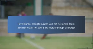 Pavel Pardo: Hoogtepunten van het nationale team, deelname aan het Wereldkampioenschap, bijdragen